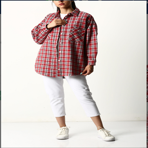 مانتو شومیزی جیب بزرگ