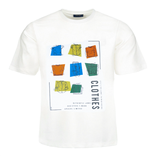 تیشرت طرح دار مردانه 2216