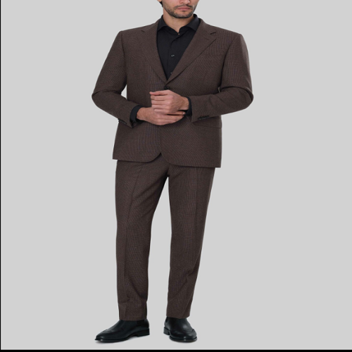 کت و شلوار قهوه ای VIP