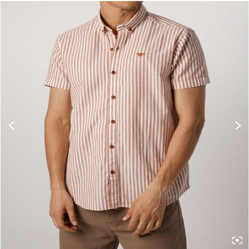 پیراهن آستین کوتاه راه راه مردانه 4081