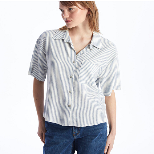 پیراهن آستین کوتاه زنانه فیت راحت ال سی وایکیکی کژوال S4G918Z8 &ndash; LGS | LCW Casual