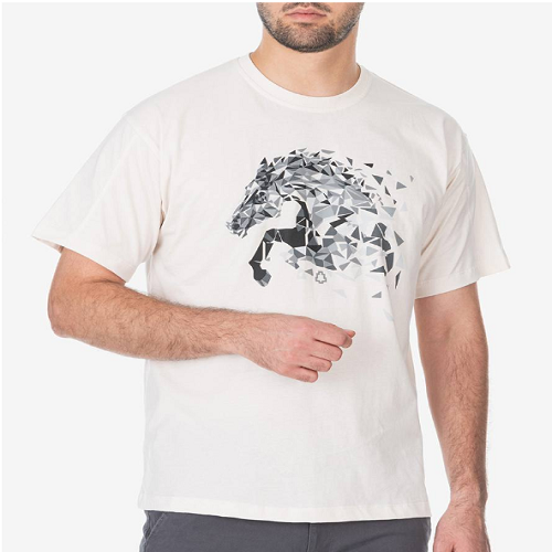 تیشرت چاپی مردانه اسب-2