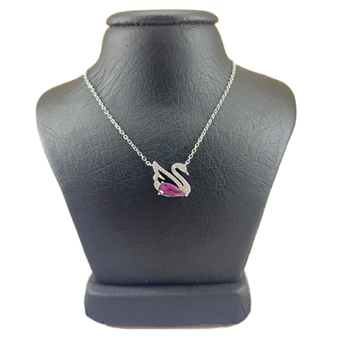 گردنبند نقره زنانه سواروسکی مدل قو ظریف کد 8549653