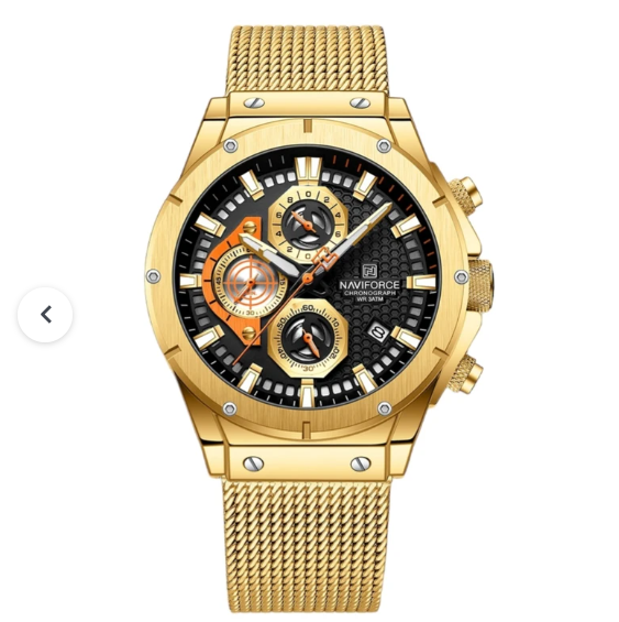 ساعت مچی عقربه&zwnj;ای مردانه نیوی فورس مدل کرنوگراف NF8027-SGB